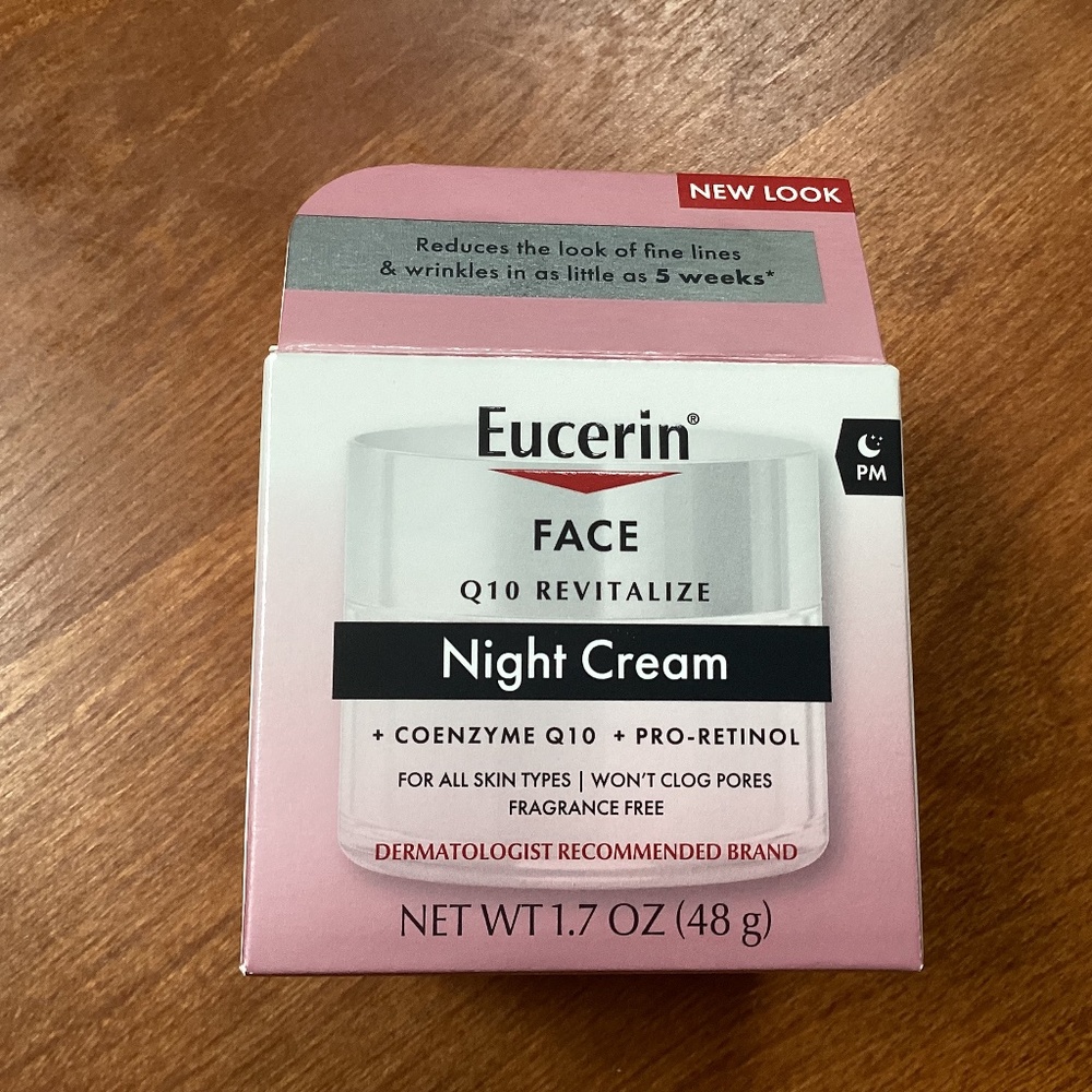 Eucerin Face Q10 Revitalize Night Cream New 1.7 oz/48 g